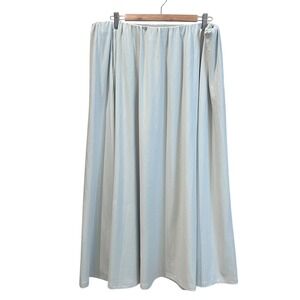 OGL Umbrella Cotton Blend Maxi‎ Skirt Light Azure Pockets Size XL